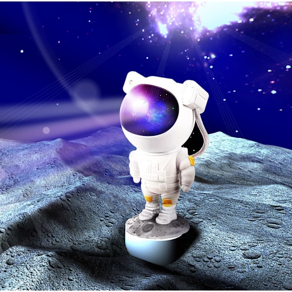 Natlampe - Astronaut Stjerneprojektor Justerbar Nebulaprojektorlampe med Fjernbetjening Natlampe til Børneværelse Fest Fødselsdagsgaver
