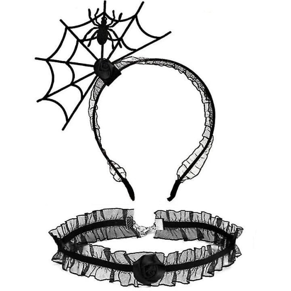 2st Halloween pannband, spindelhårbågar Tillbehör för Halloween fest kostym color 5