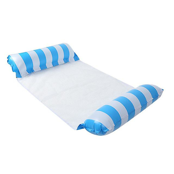 Sommar Uppblåsbar Vikbar Flytande Rad Simbassäng Vatten Hängmatta Luftmadrasser Säng Strand Pool Leksak Vatten Lounge Stol water hammock H