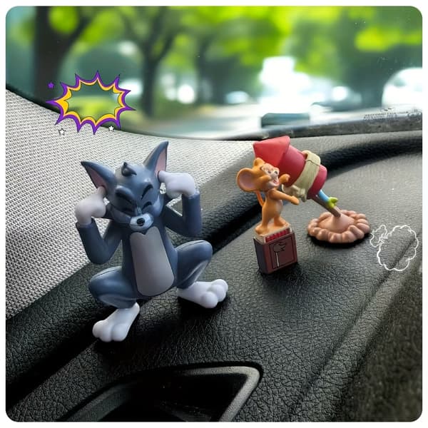 2 stk. Tom & Jerry PVC Bordpynt, Halloween-tema 2 Pieces