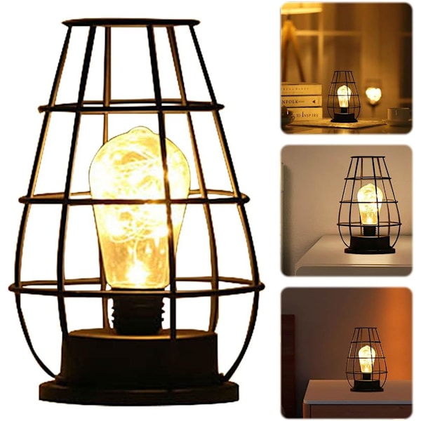 LED Metall Bordslampa, Multifunktionell Vinflaska Nattlampa Kompatibel med Bröllop & Fester D