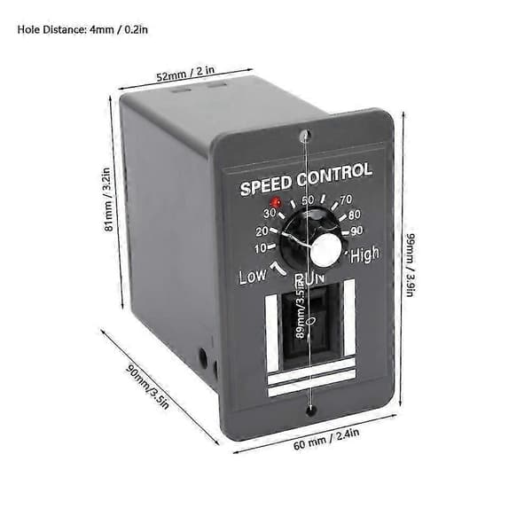 DC 12V 24V 36V 48V 10A PWM Motorhastighetskontroller Reversibel Bryter