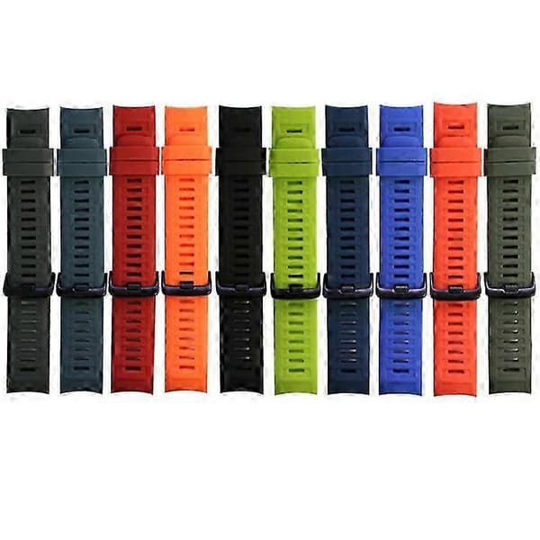 {YM}Urrem til Garmin Instinct Band Silikone Erstatningsarmbånd 22mm red