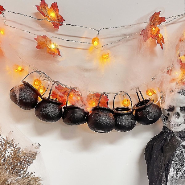 Halloween Hem Inomhusdekoration Ljusremsor Thanksgiving Dekor Lampa Skelett Ljussträngar 1.5M 10Led Skeleton Body
