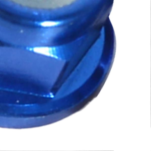 10 kpl M3 Nylon Insert SelfLock Alumiinimutterit Kuusiomutteri Royal Blue M3