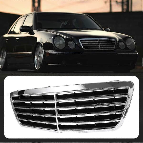Bil Frontfanger Grill For W210 E200 E180 E300 1999-2001 Black