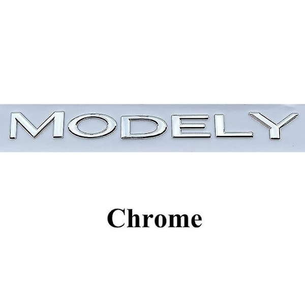 3D ABS Krom Svart Logo Dobbel Motor Emblem Bil Bagasjerom Merke Dekal For Tesla Model Y 3 S Spacex Dobbel Motar Klistremerke Tilbehør