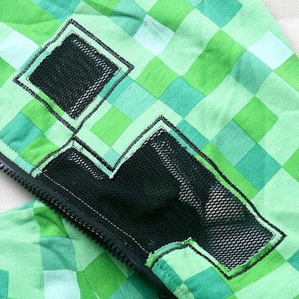 Minecraft Hoodies Barn Tröjor Pojkar Flickor Hoodie Sweatshirt Grön Grön 10-12 år = EU 140-152