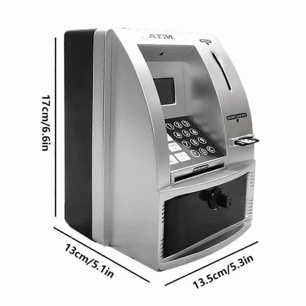 Smart ATM sparegris til penge Mini pengeseddel stemme ATM maskine til at lære børn pengehåndtering