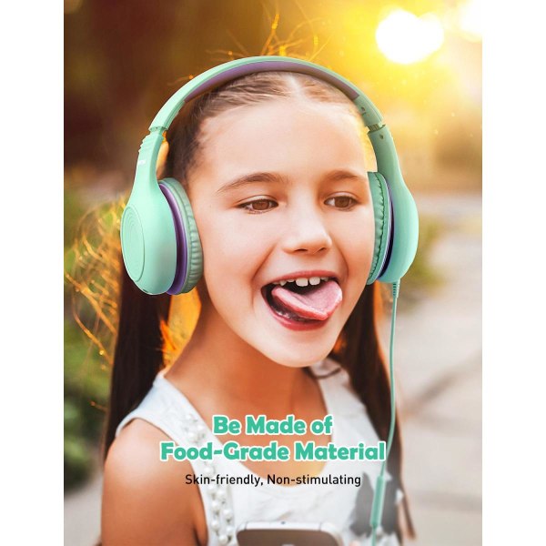 Söta barnhörlurar Vikbara in-ear hörlurar hörlurar med ett begränsat antal hörselskydd med mikrofon