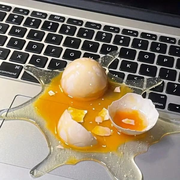 Falsk Egg Telefonholder, Kreativ ABS Plast Vits Gave A