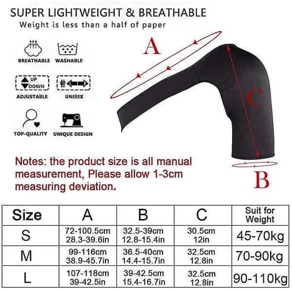 Stöd för axelled ur led, artritsmärta, axelstöd, axelskydd left shoulder