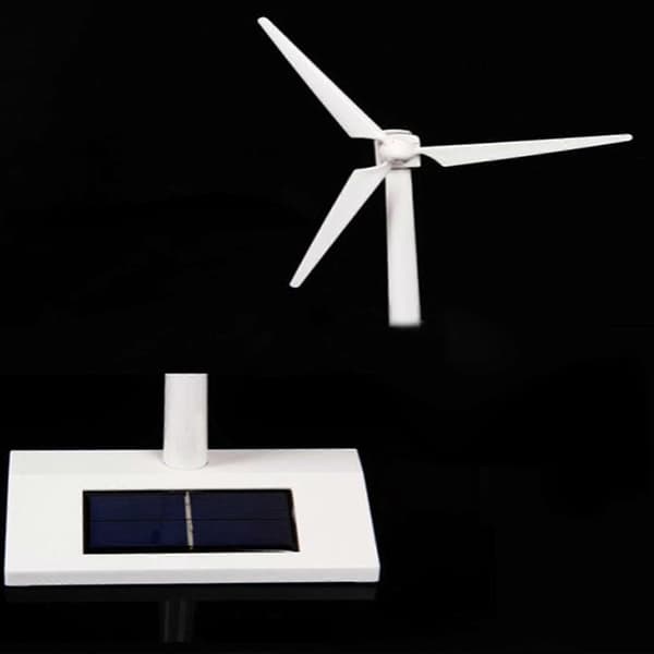 Solar Vindturbin Generator Modell og Utstillingsstativ Vindmølle Utdanningsmodell