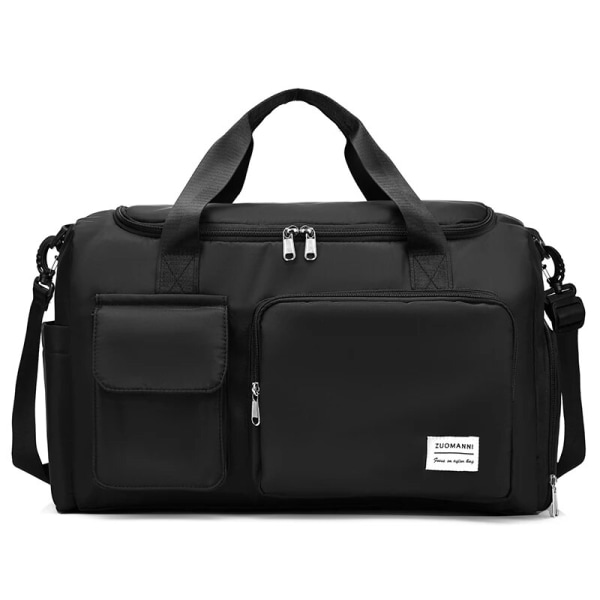Resväska bagage handväska dam axelväska stor kapacitet märke vattentät nylon sport fitness väska dam crossbody väska Black