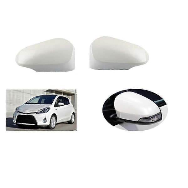 Yaris 2012-2019 Sidespejlskapper & Bakspejlshætter Biltilbehør White
