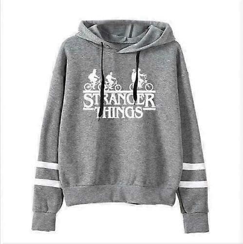 Dame Herre Unisex Stranger Things Hættetrøjer Langærmet Trøje Pullover B L
