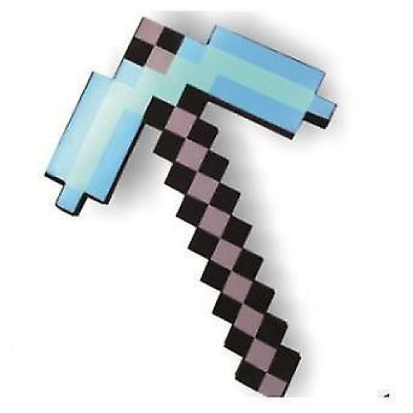 Minecraft Design Diamond Sword, Cute Soft Foam (Sky Blue)