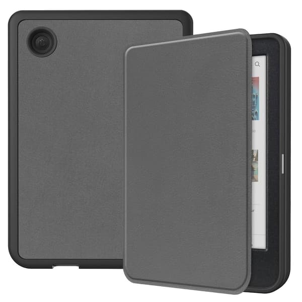 Caster Læder Etui Til KOBO Clara Colour 2024 / BW Grey