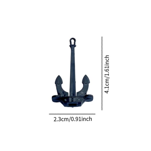 2x RC-veneankkurit Mini Hall -ankkurit Simulaatio Merenkulku Mallikomponentit 2.3cmx4.1cm