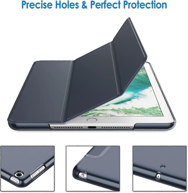 Etui til iPad (9,7 tommer, 2018/2017 model, 6./5. generation), Smart Cover Auto Vågn/Sov Navy