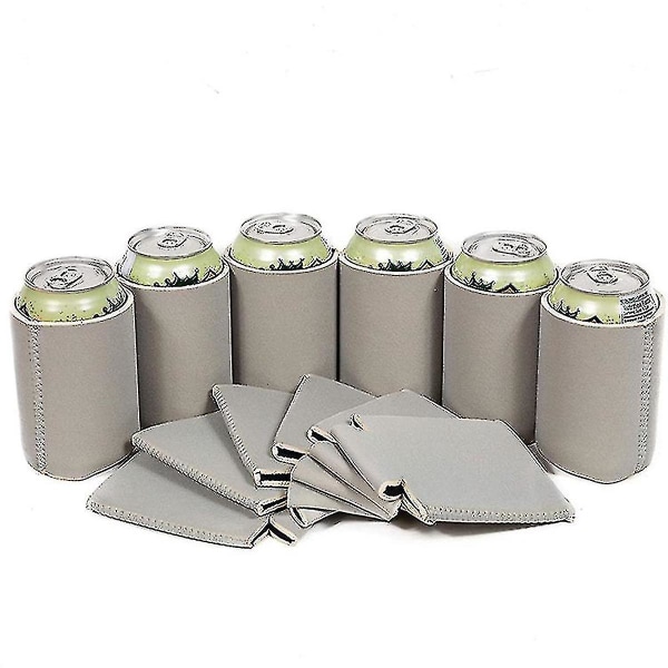 6-pack tomma ölburkkylare fodral av neopren ölburkkylare dryckesflaskhållare Grey