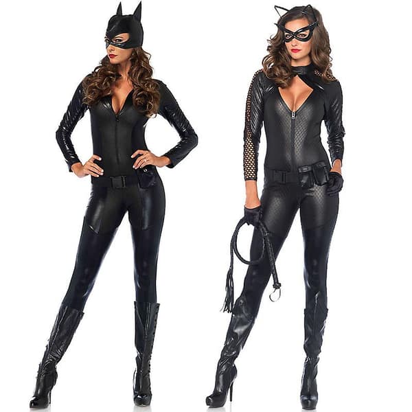 Catwomen PU Läder Kostym M