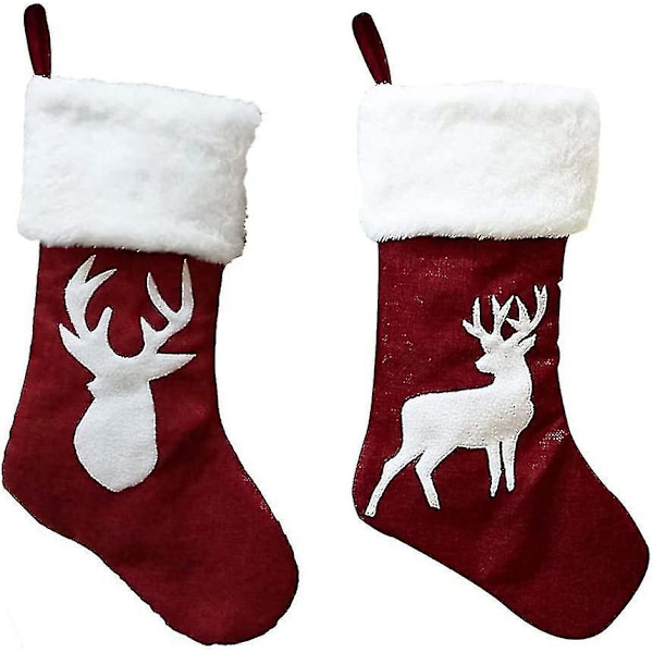 Julstrumpa Presentpåse 2st Julstrumpa Stor Godispåse Kreativ Barnpresentpåse Tomte Snögubbe Juldekoration Påse Doftpåse För Fest