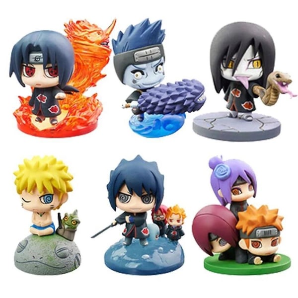 Het Naruto Shippuden Anime Figurmodell Sasuke Kakashi Gaara Actionfigur Pvc-staty Samlarleksaksdocka Barnpresenter A-3