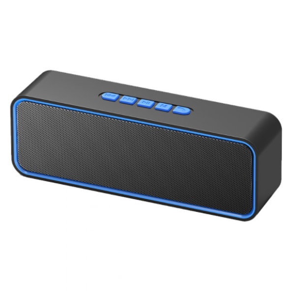 Bärbar trådlös högtalare, Bluetooth 5.0-högtalare med 3D stereo HiFi-bas, 1500mAh batteri, 12 timmars speltid (blå)