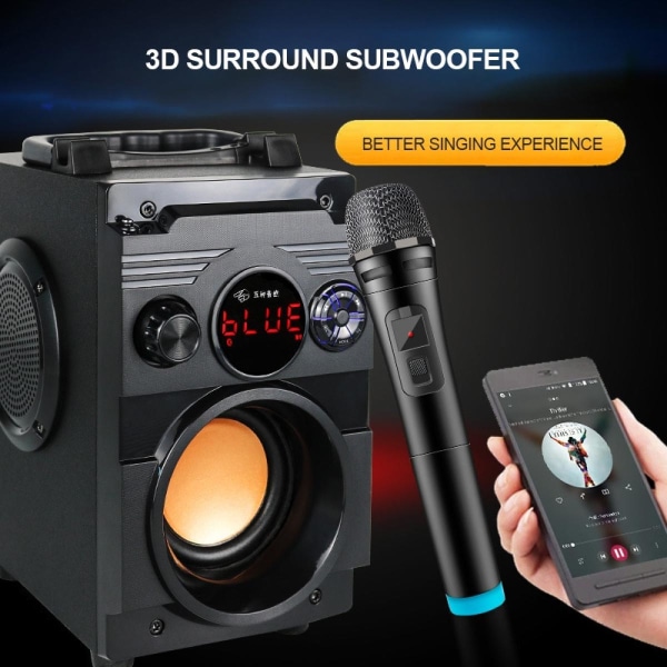 Trådlös Bluetooth högtalare Stereo 3D Surround Bil Hemsida Utomhus Subwoofer Mini Musikhögtalare DE SOM Bluetooth |