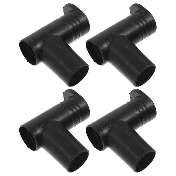 4 stk. Tøjstativsforbindelse Retvinklet Tøjstativsforbindelsesled til Tøjstativ Black 7.00X6.10X2.50CM