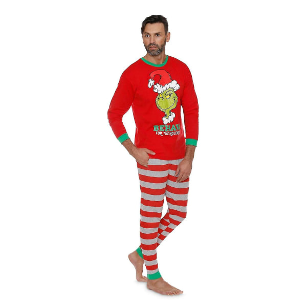 Christmas The Grinch Pyjamas Familj Vuxen Barn Nattkläder Pjs Set Matchande presenter Dad 6-7T