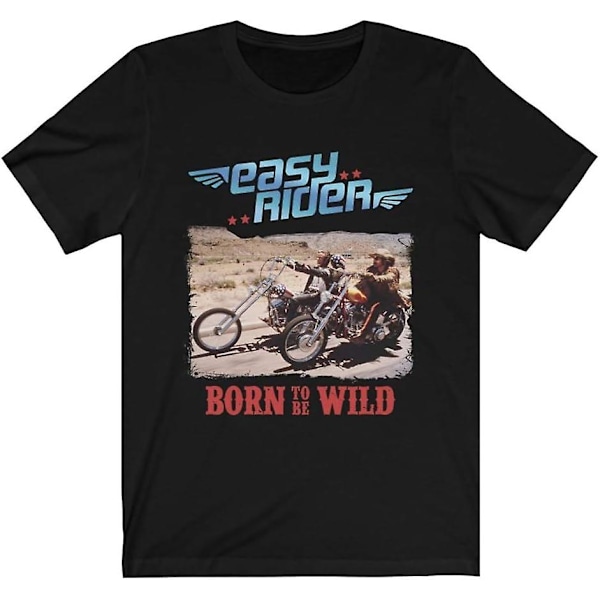 Mod.1 Easy Rider Born to be Wild Moottoripyöräelokuva Klassikko Peter Fonda Dennis Hopper T-paita