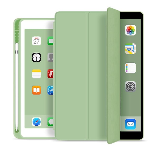 Fodral för Ipad Pro 11 2021 2020 2019 10.2 Air 4 10.9 10.5 2018 9.7 Mini 6 5 9:e 8:e 7:e generationen Smart Cover med pennhållare Matcha iPad Pro 11 2020