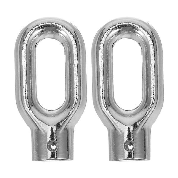 2st Utomhus Infällbara Markisringar Markiskrokar Markis Hängande Ringar Utomhus Markis Infällbara Baldakinringar Markisfästringar Silver 6.00X3.00X1.40CM