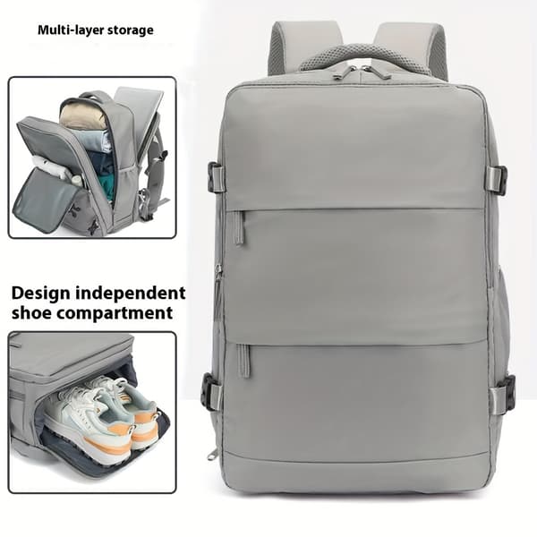 Matkareppu, kevyt 40 litran reppu Light Blue