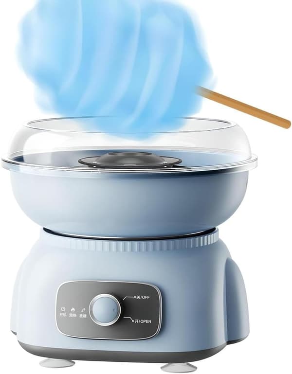 {YM}Mini Candyflossmaskine - Perfekt til børnefødselsdage blue