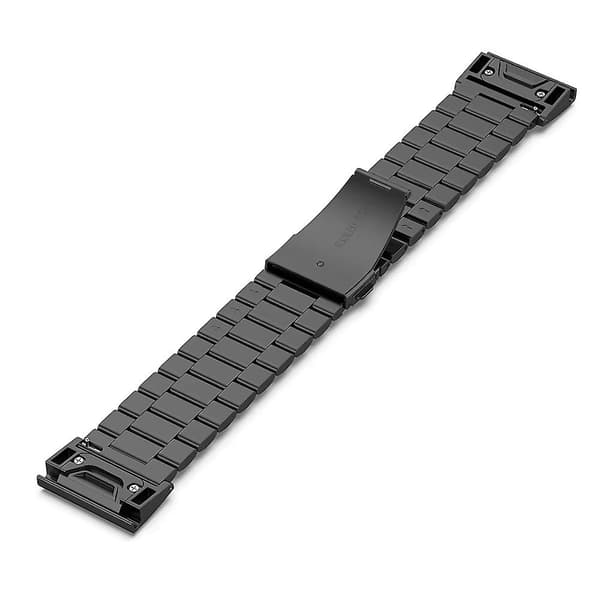 Til Garmin Fenix 7S / 7S Pro / 6S / 6S Pro Urrem 20mm Rustfrit Stål 3-Perle Armbåndsrem - Mult Multicolor Black