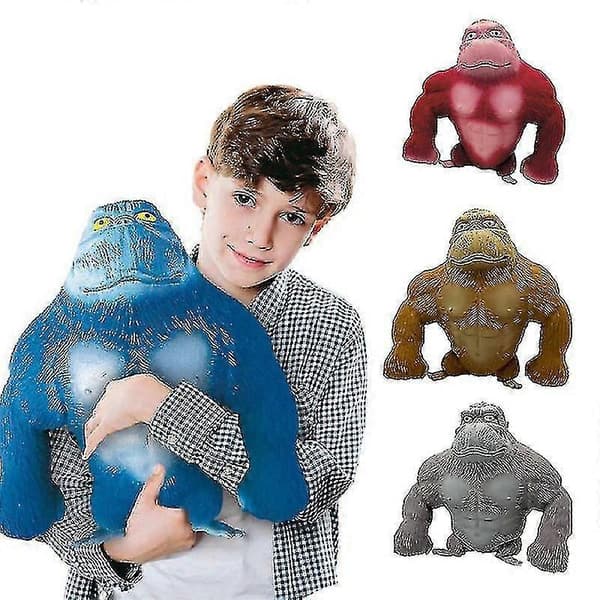 Maxi Baba Stor Orangutang Squeeze Vent Dock Stressavlastande Klämdocka Gray