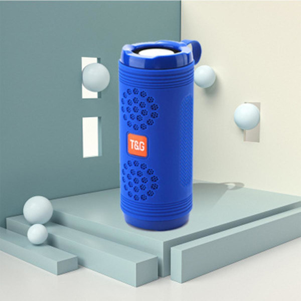 Bärbara Bluetooth-högtalare Trådlös Bass Column Vattentät Utomhus USB-högtalare Stöd AUX TF Subwoofer | Bärbara högtalare (blå)