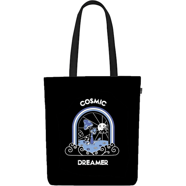 EcoRight 100% Økologisk Canvas Tote Bag med Lynlås, Miljøvenlige Små Tote Bags til Kvinder til Rejser, Strand & Shopping Cosmic Dreamer