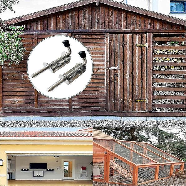 2 stk. lås, 304 rustfrit stål lås, skydedør bolt
