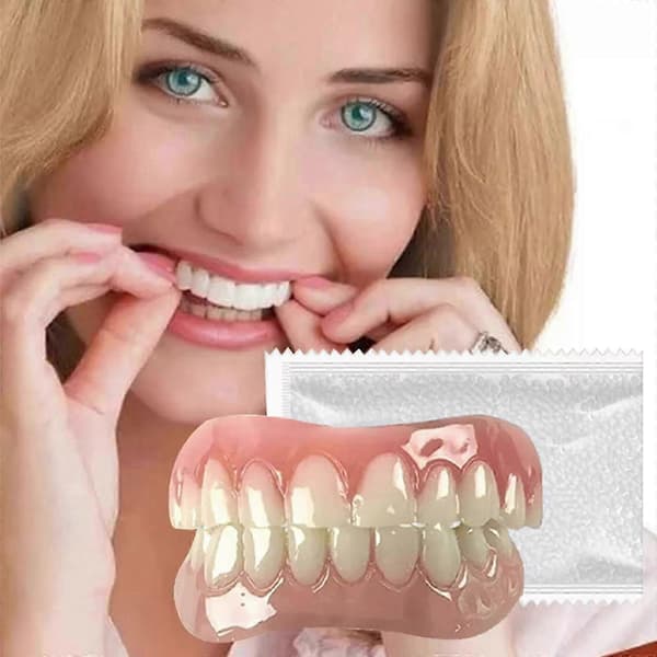 1-3x Perfekt Passform Protese Silikonforing Sett Myk Proteseforing for Menn og Kvinner 3pcs