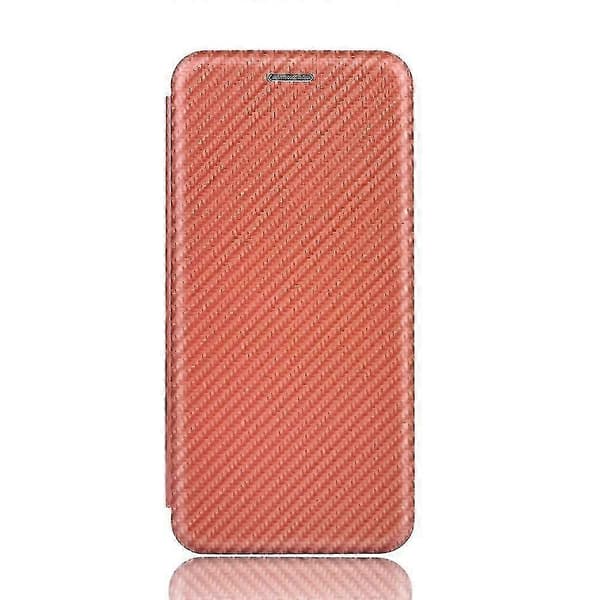 Carbon Fiber Læder Etui til Oneplus 5t Brown