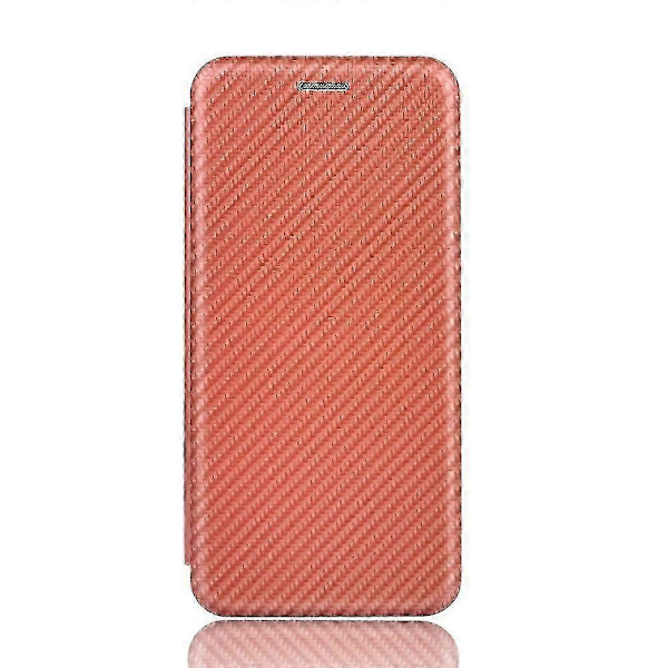 Kolfiberläderfodral för Oneplus 5t Brown