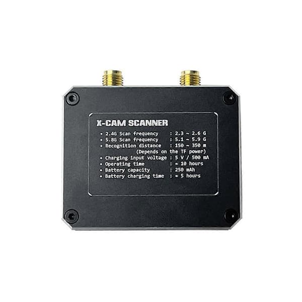 2.4G 5.8G Drönarsignalscanner FPV Drönare Antennsignalscanner för FPV RC Drönare Fast Vinge Quadcopter Black