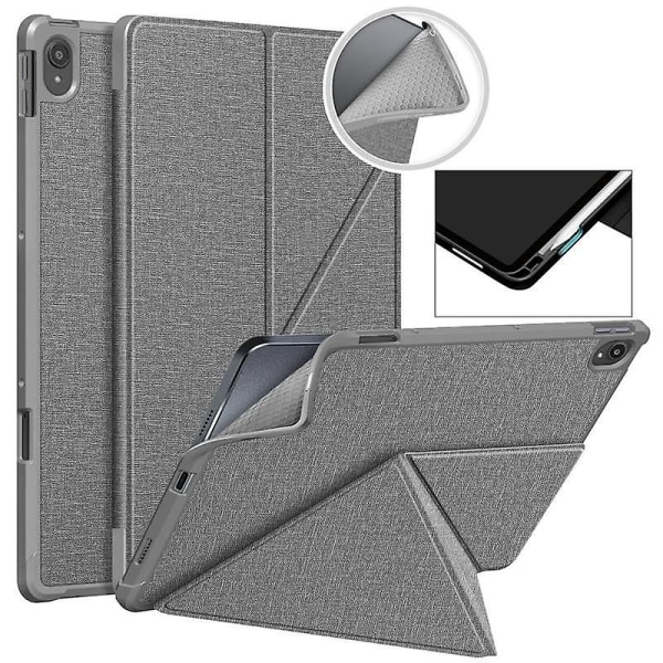 Case för Samsung Galaxy Tab S7 S8 Plus S7 Fe case Cover Smart Vikbart fodral Funda Para For Galaxy Tab S7- case Gray S7 11 inch