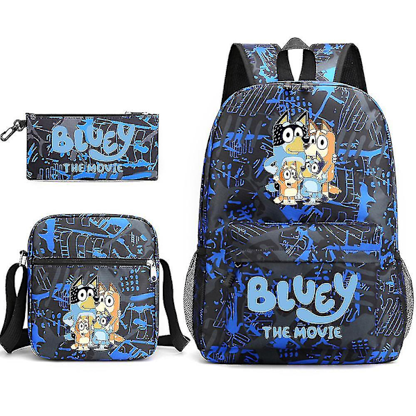Bluey Ryggsäck med Tre Delar