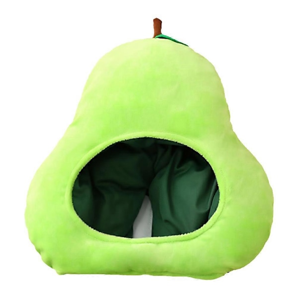 Pc Päronformad Huvudbonad Hatt Kreativ Frukt Huvudbonad Rolig Plyschdocka Leksak Grön Green 35x30cm