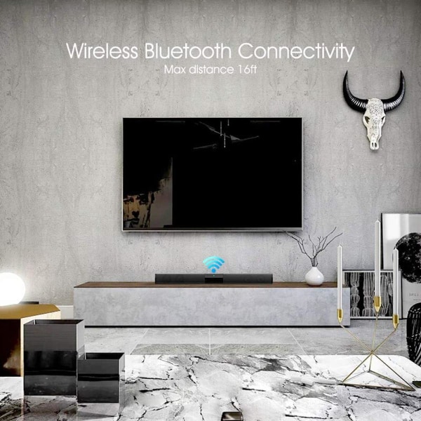 Dator Bluetooth högtalare 2.1 Bluetooth -kolumn Stereo Bas Subwoofer Soundbar med | (svart)